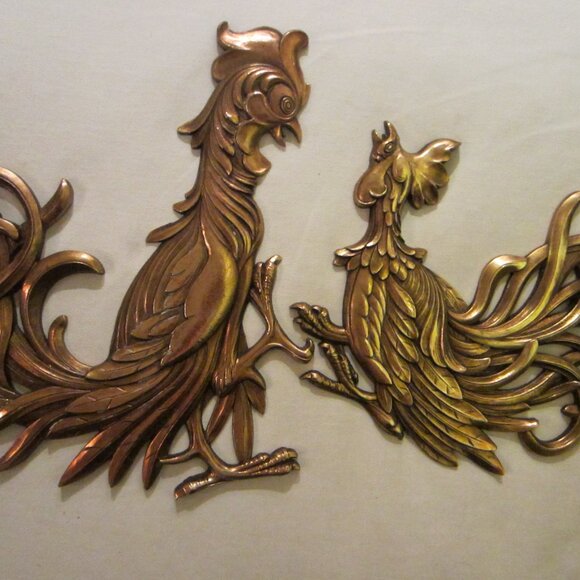 Golden Roosters Syroco USA Mid Century Composed Decor - Picture 9 of 12